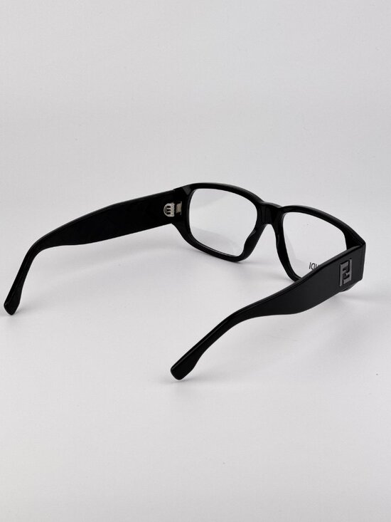 Fendi FE50115I 001 Rectangular Eyeglasses – Shiny Black main image 4